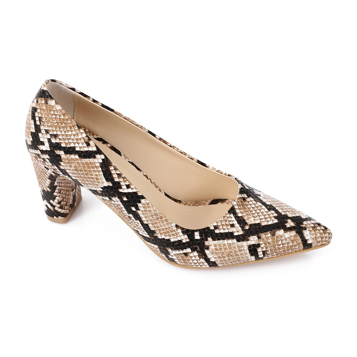 XO -  Women - 's High Heel Mule Sandals – Elegant Pointed Toe, Faux Leather Texture