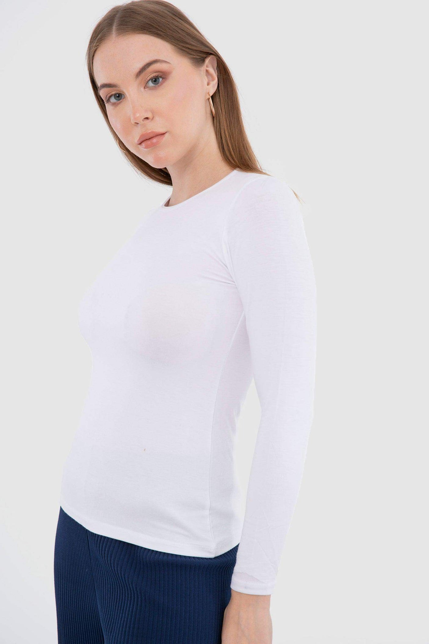 كارينا - توب فيسكوز بأكمام طويلة