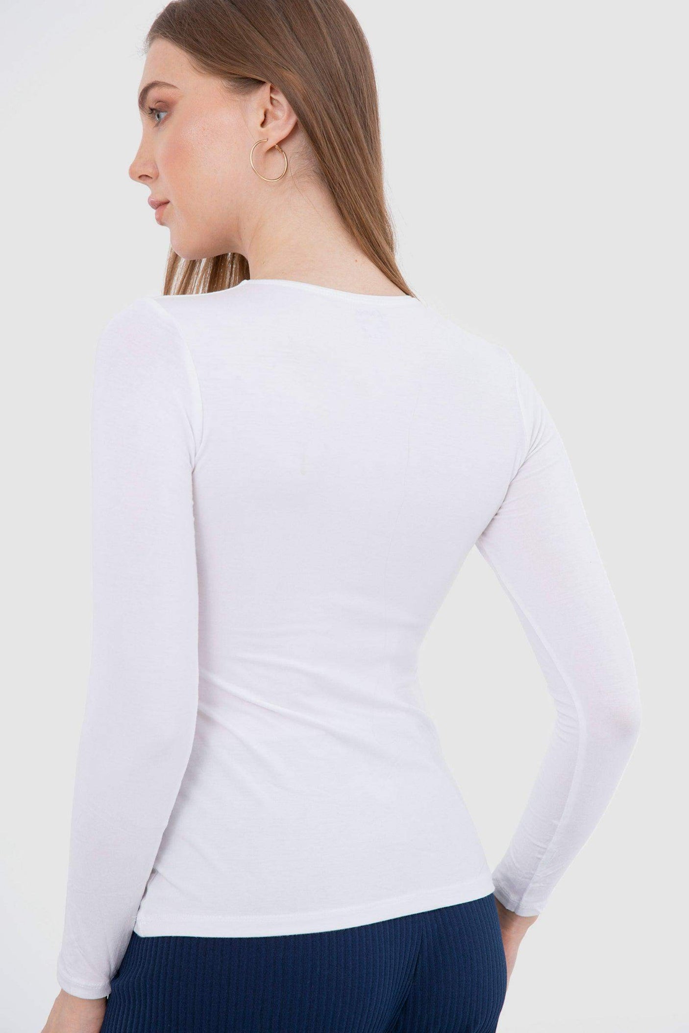 كارينا - توب فيسكوز بأكمام طويلة