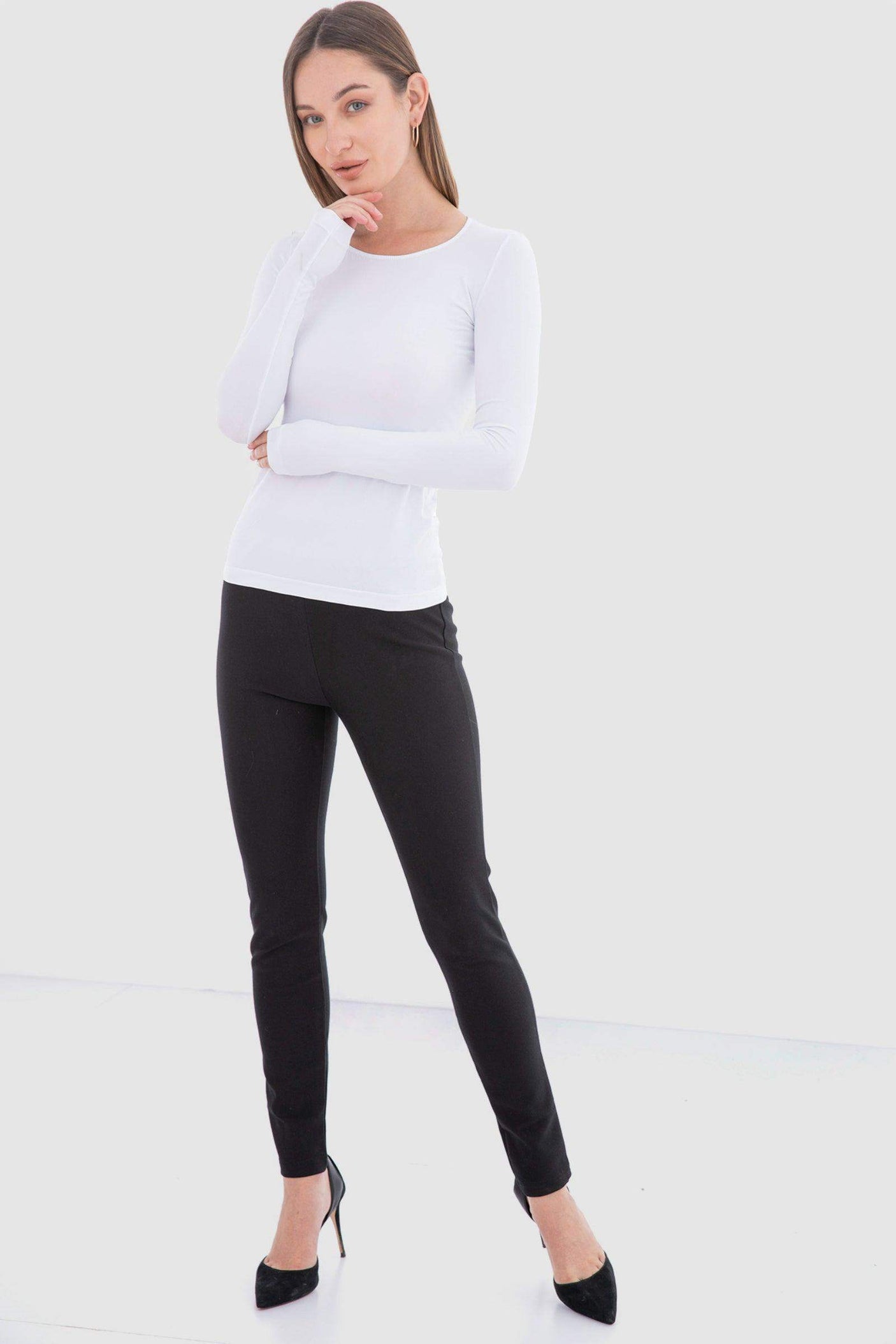 كارينا - توب مايكروفايبر  بأكمام طويله