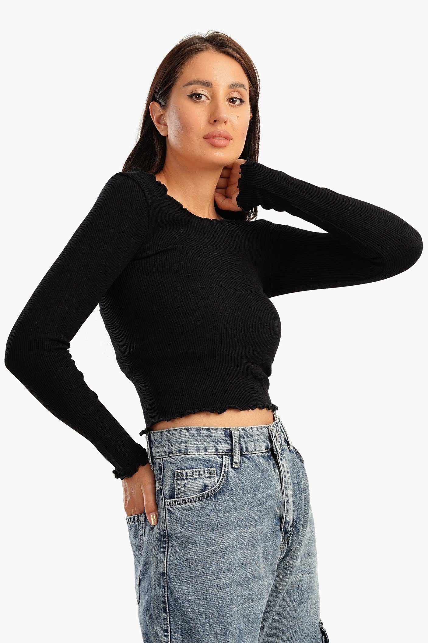 كارينا - توب أوف شولدر بحواف مكشكشة