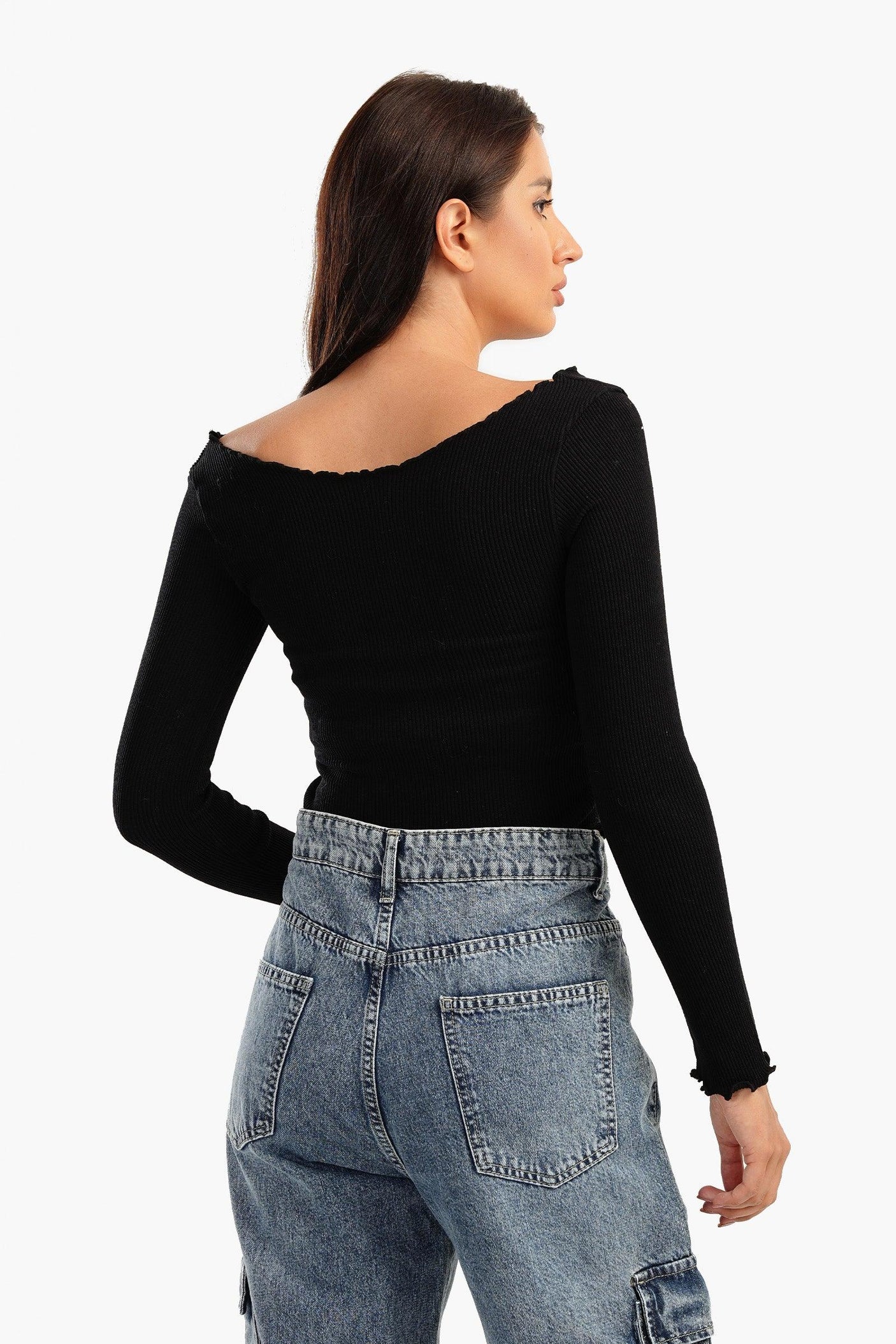 كارينا - توب أوف شولدر بحواف مكشكشة