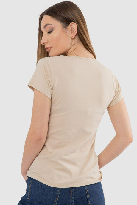 Round Neck Solid Top