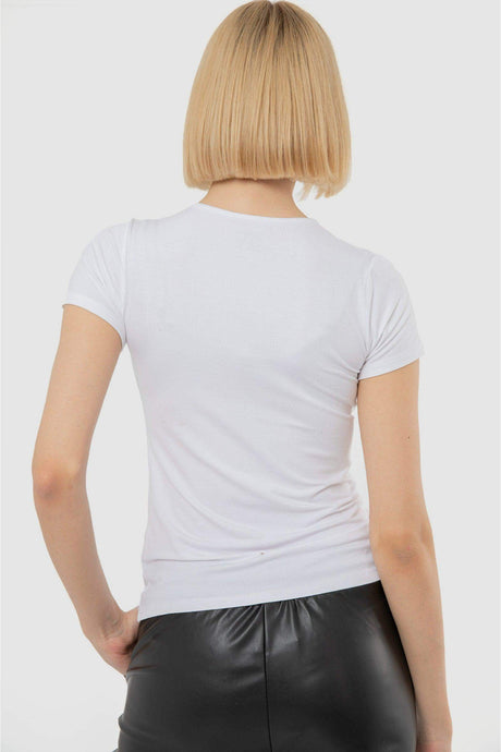 Short Sleeves Viscose Top