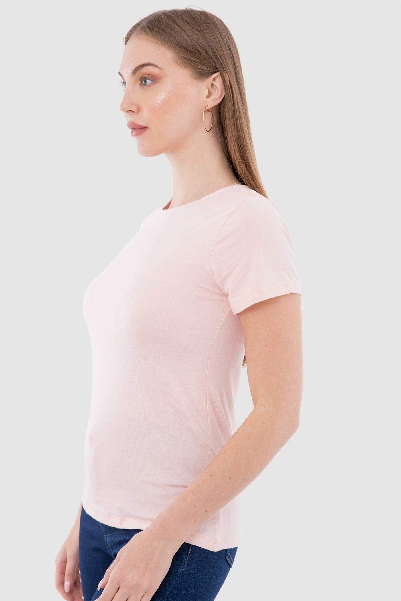 كارينا - بلوزة فيسكوز بأكمام قصيرة للنساء