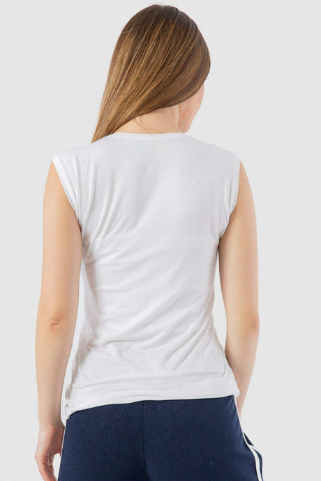 Sleeveless Crew Neck Top