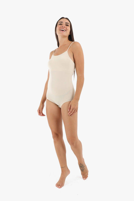 Spaghetti Strap Solid Bodysuit