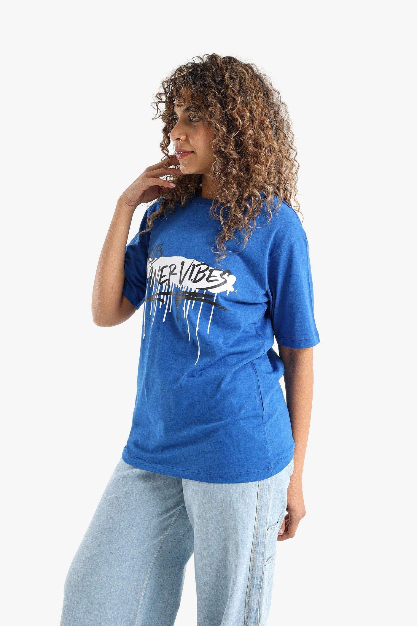 كارينا - تي شيرت سمر مطبوع للنساء