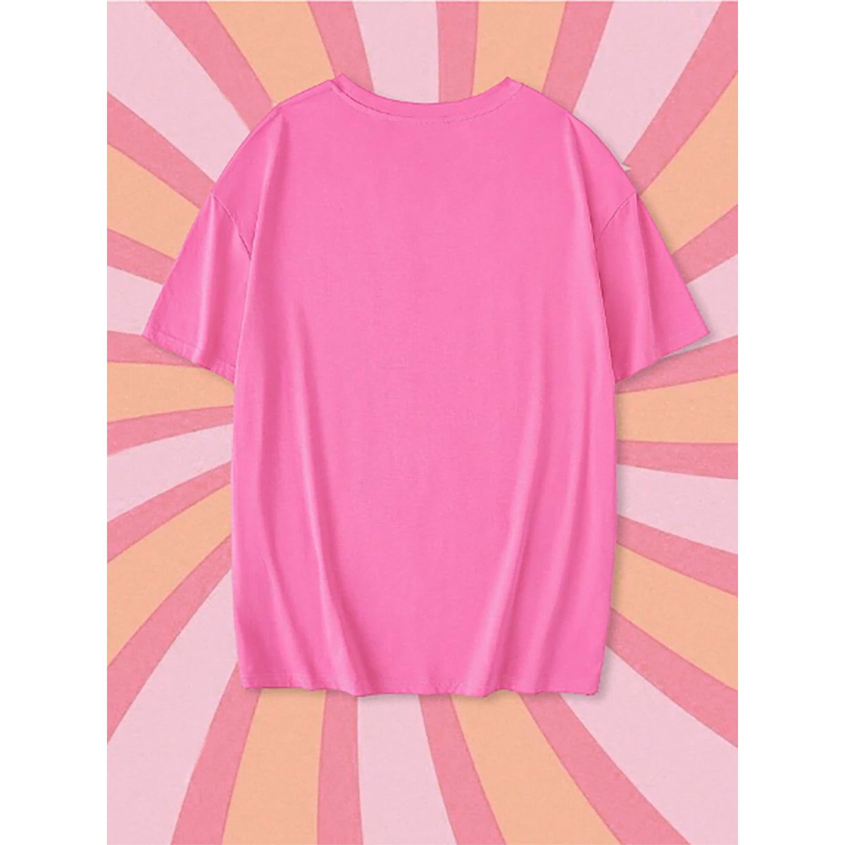 Shein - EZwear Funny Cute Cartoon Character Print Oversized T-Shirt for Women, Short Length, Super Loose Fit