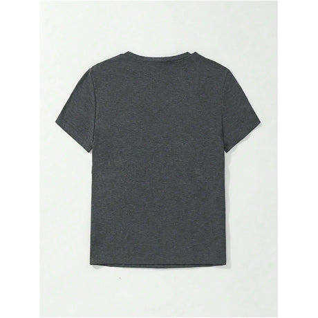 Shein -  LUNE Crop Top Round Neck Electric Quantity Letter Print T-Shirt for Women Mum of 3 Kids