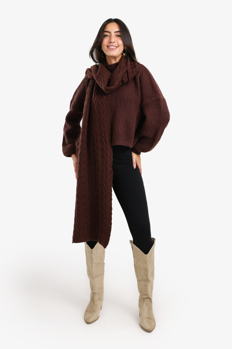 Carina - Braided Pattern Scarf