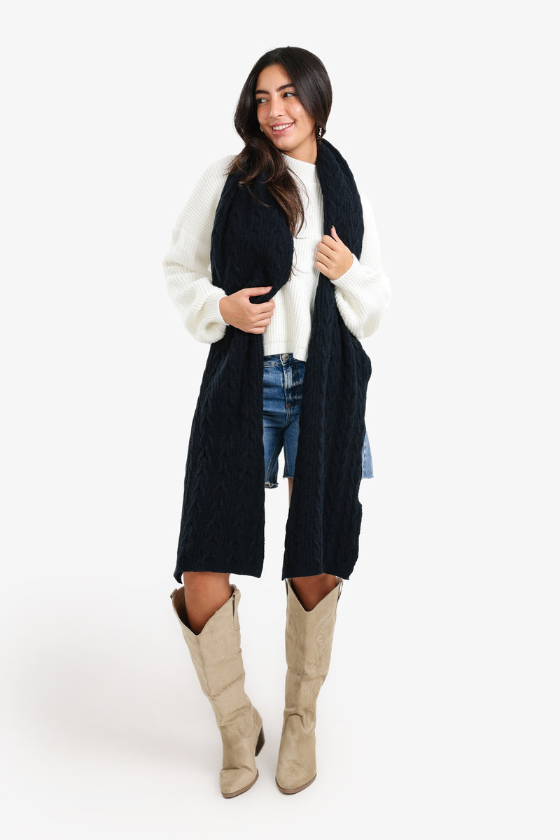 Carina - Braided Pattern Scarf