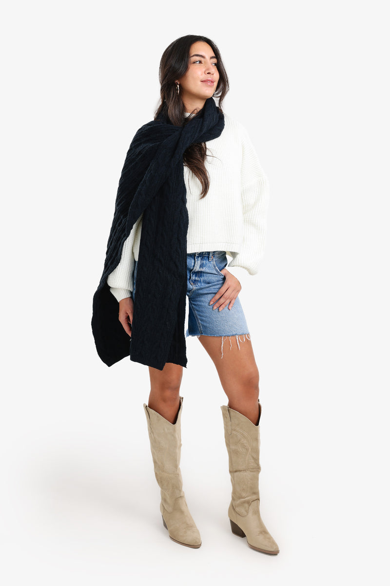 Carina - Braided Pattern Scarf