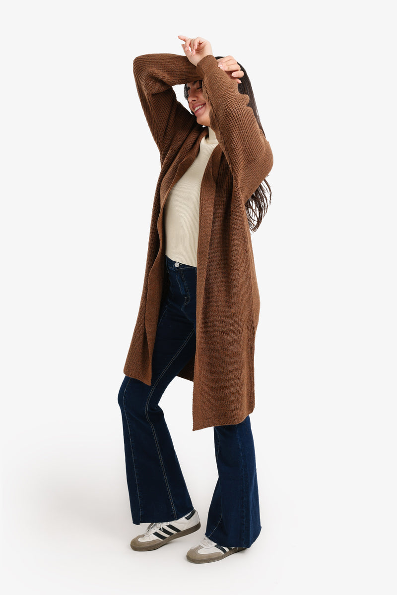 Carina - Relaxed Knee-Length Cardigan