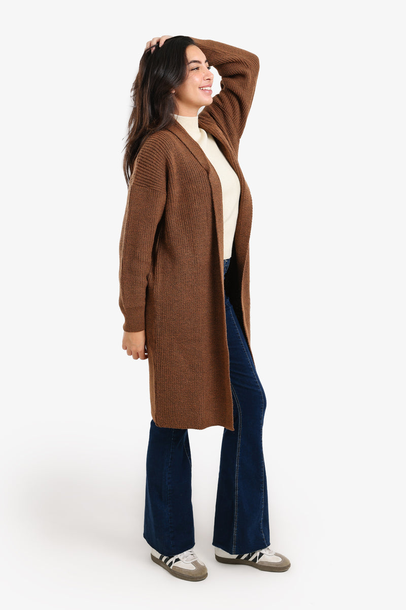 Carina - Relaxed Knee-Length Cardigan