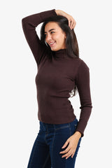 Carina - Ribbed Turtleneck Pullover