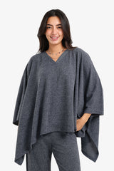 Carina - Oversized Self Pattern Poncho
