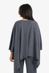 Carina - Oversized Self Pattern Poncho