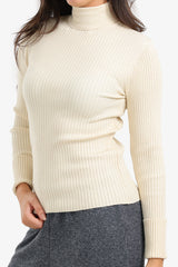 Carina - Ribbed Turtleneck Pullover