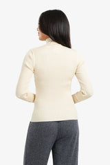 Carina - Ribbed Turtleneck Pullover