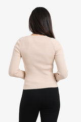 Carina - Square-Neck Ribbed Pullover