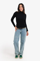 Carina - Ribbed Turtleneck Pullover
