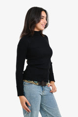 Carina - Ribbed Turtleneck Pullover