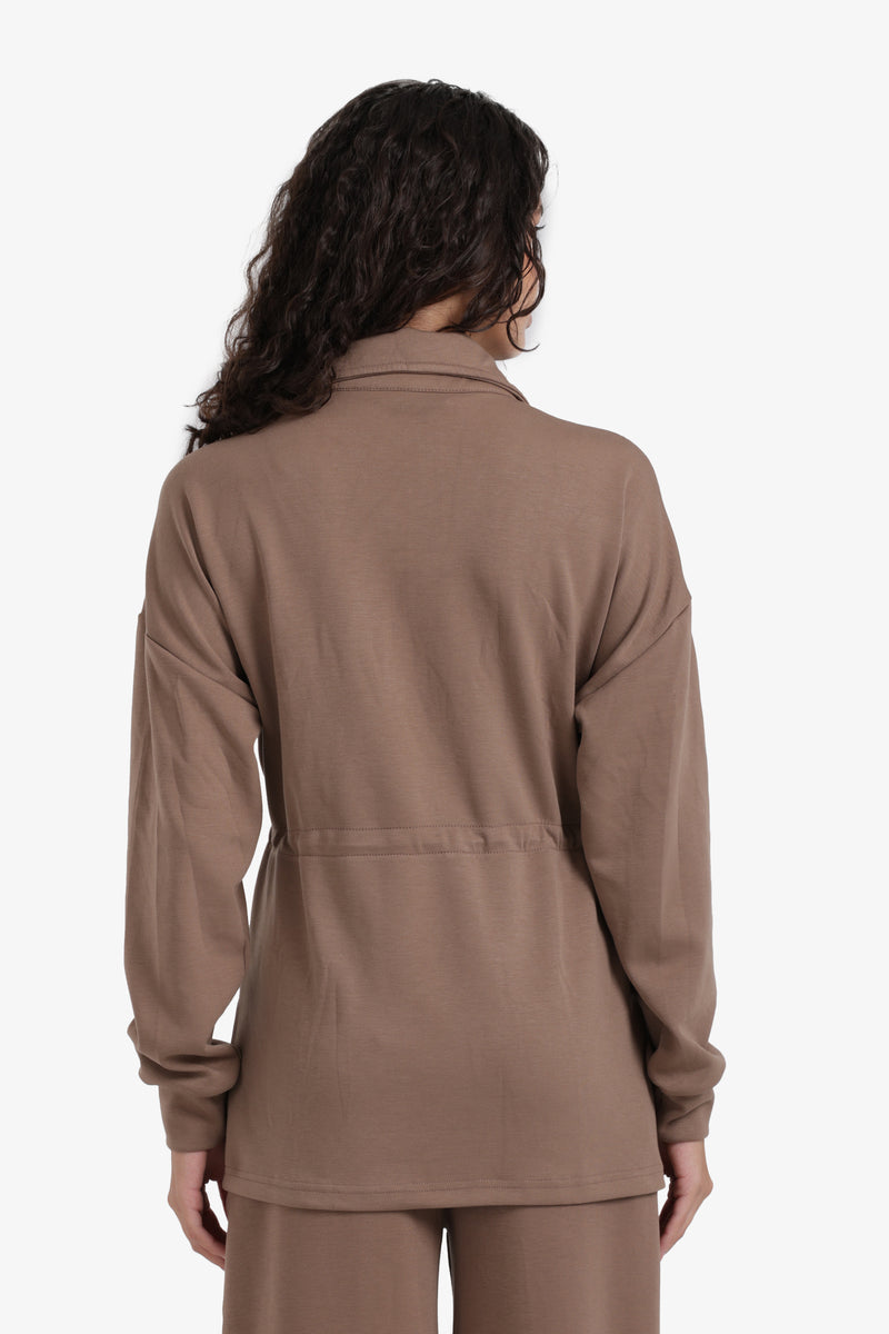 Carina - Half Zip-Up Lounge Sweatshirt