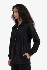 Carina - Half Zip-Up Lounge Sweatshirt