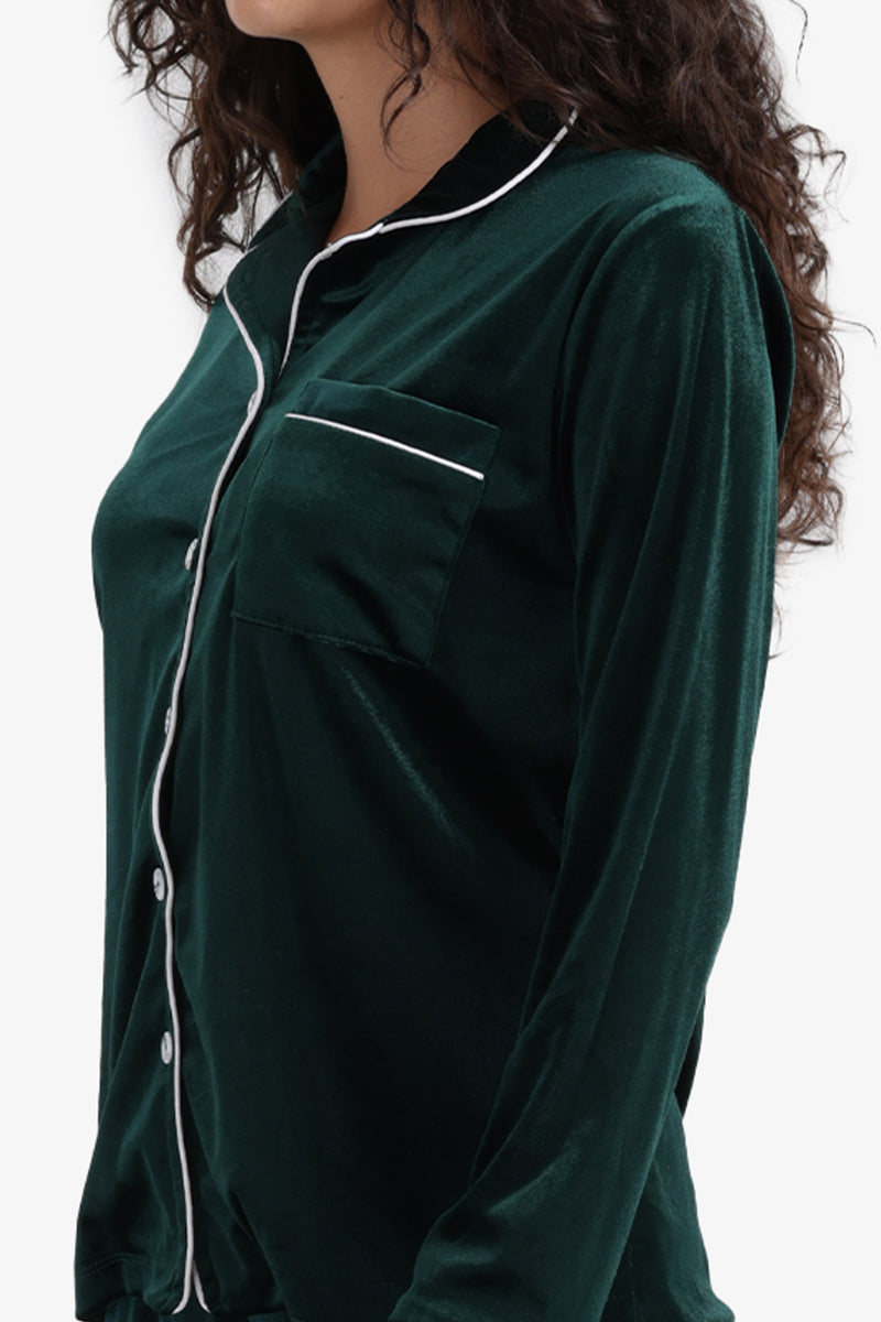 Carina - Classic Velvet Pyjama Set