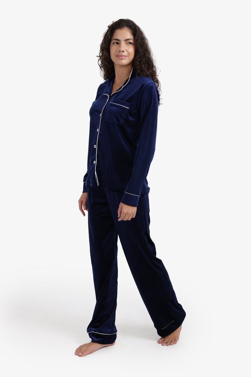 Carina - Classic Velvet Pyjama Set