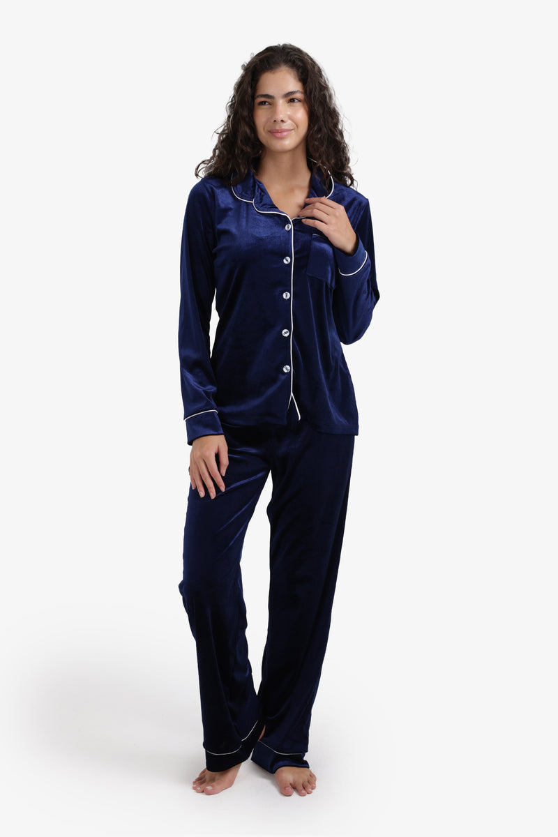 Carina - Classic Velvet Pyjama Set