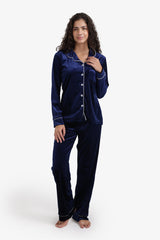 Carina - Classic Velvet Pyjama Set