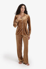 Carina - Classic Velvet Pyjama Set