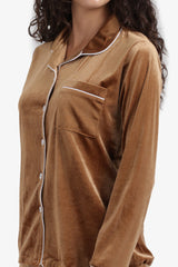 Carina - Classic Velvet Pyjama Set
