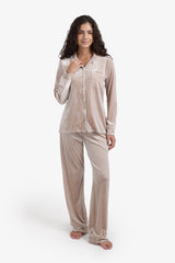 Carina - Classic Velvet Pyjama Set