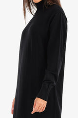 Carina - Knit Turtle Neck Midi Dress