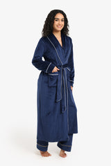 Carina - Velvet Relaxed Midi Robe