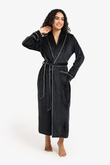 Carina - Velvet Relaxed Midi Robe