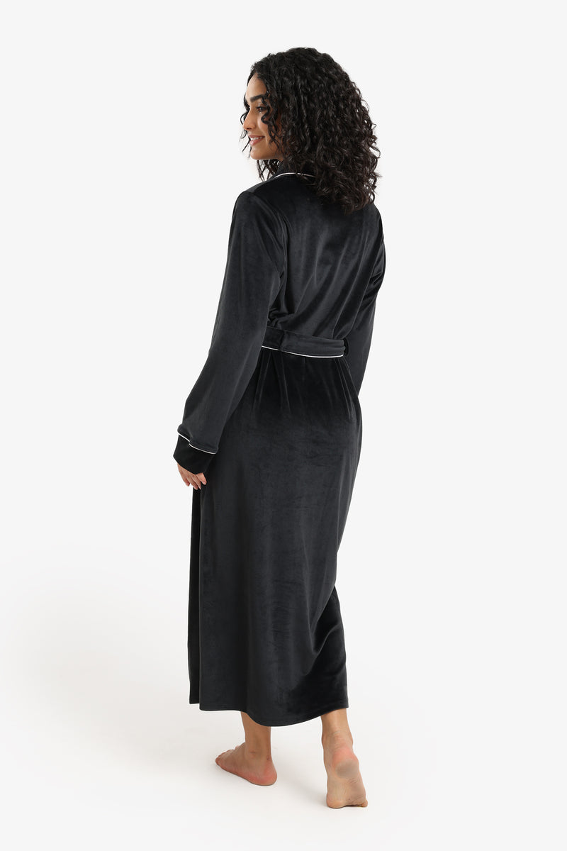 Carina - Velvet Relaxed Midi Robe