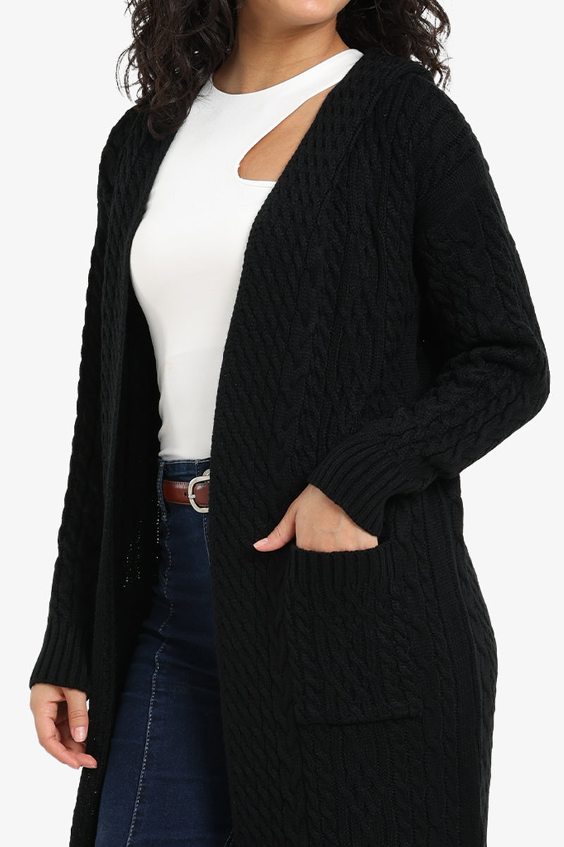Carina - Hooded Midi Cardigan