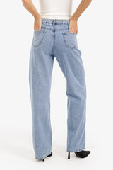 Carina - Straight Cut Denim Pants