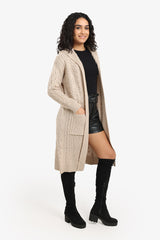 Carina - Hooded Midi Cardigan