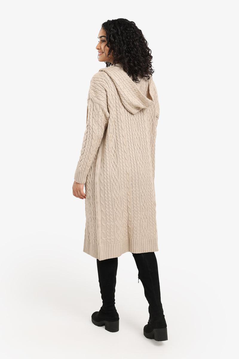 Carina - Hooded Midi Cardigan