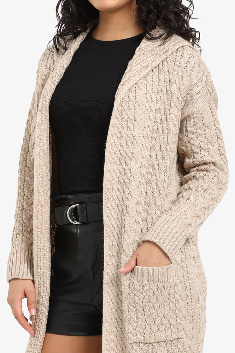 Carina - Hooded Midi Cardigan