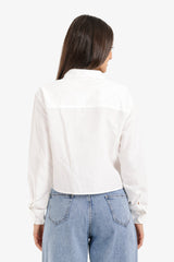 Carina - Cropped Button-Up Shirt