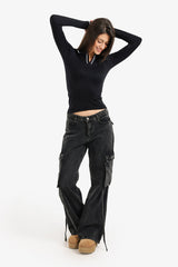 Carina - V-Collared Neck Top