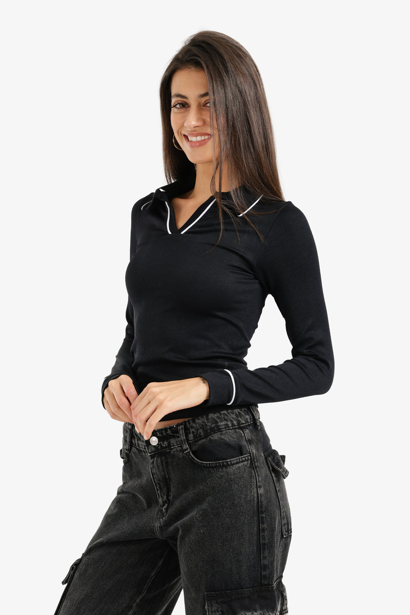 Carina - V-Collared Neck Top