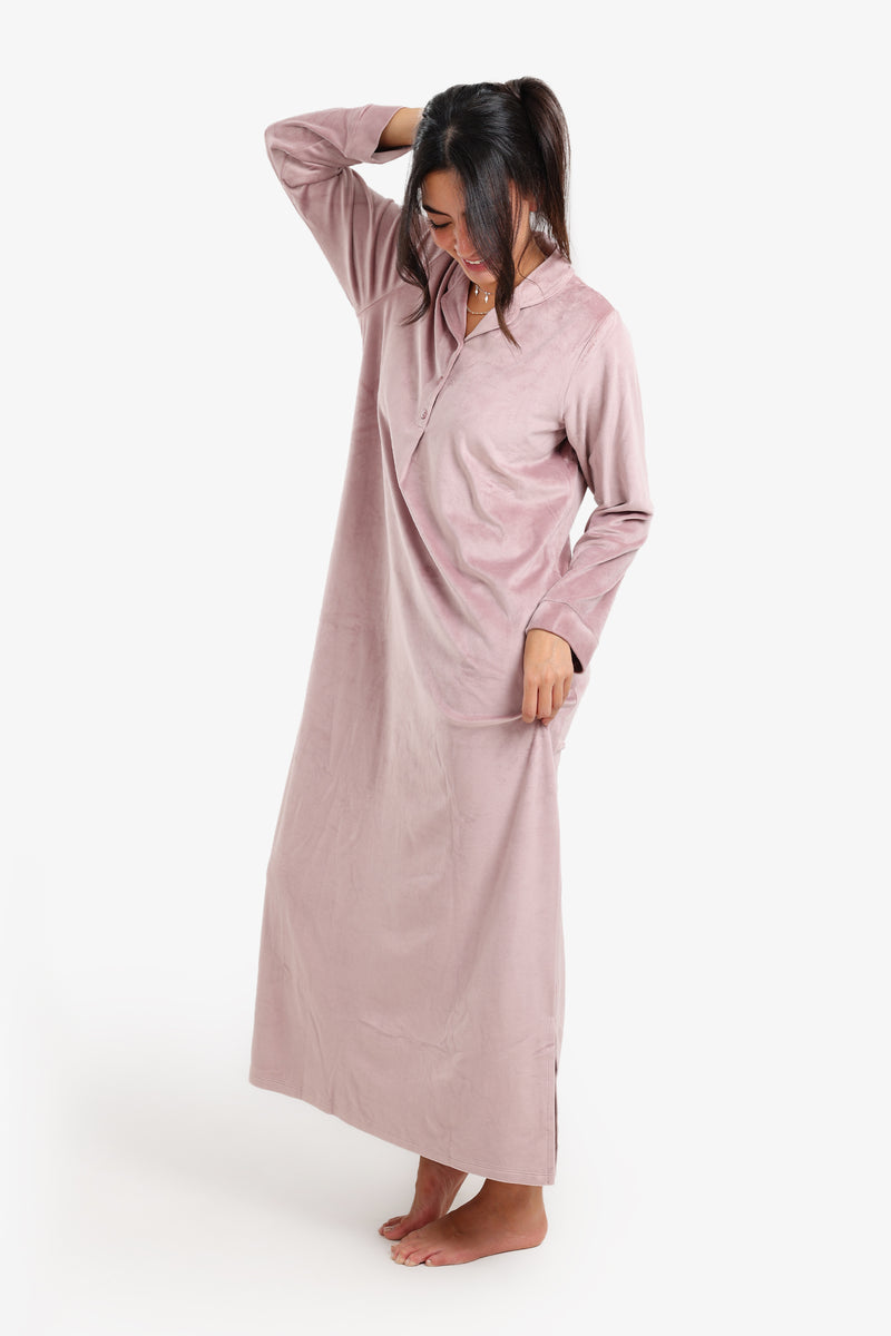 Carina - Velvet Relaxed Nightgown