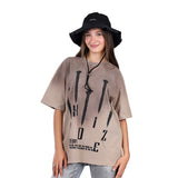 White Rabbit -Printed Round Neck T-shirt for women